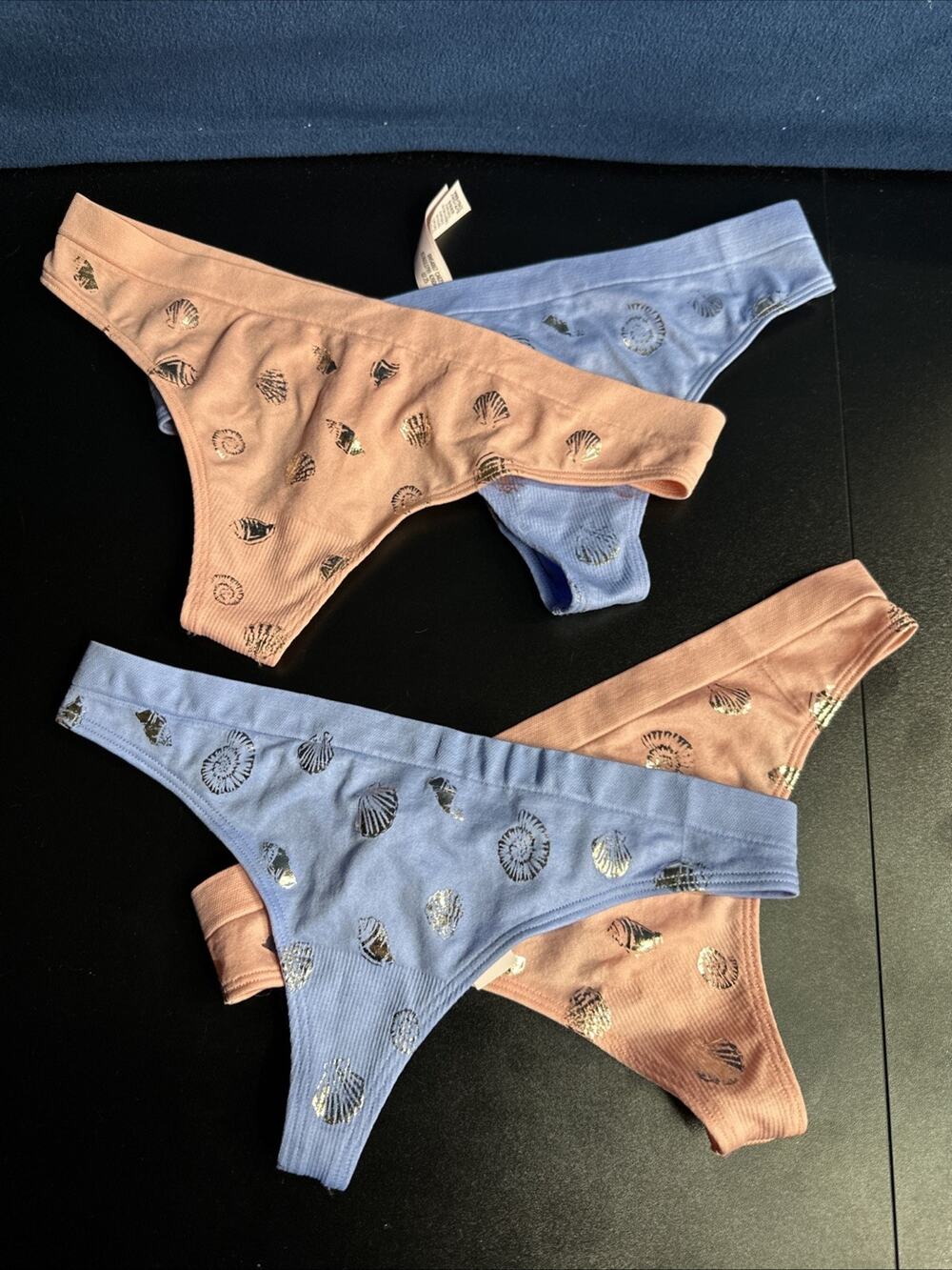Victoria’s Secret Lot Of 4 Panties Multi Color Thong Size Small
